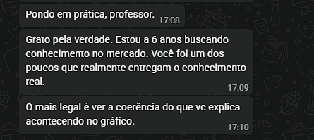 Depoimento do aluno