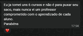 Depoimento do aluno